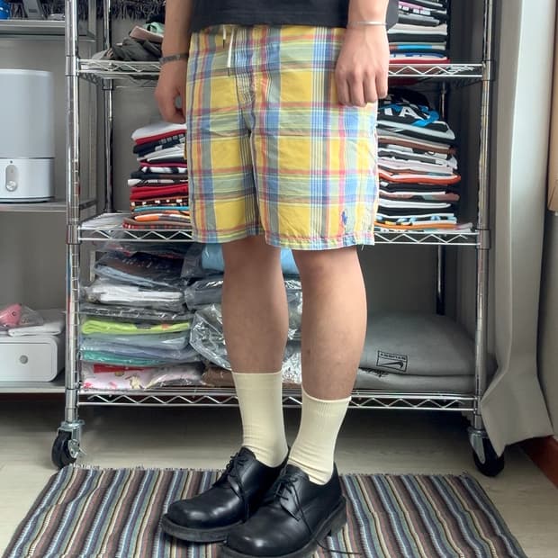 폴로 랄프로렌 마드라스 숏 팬츠