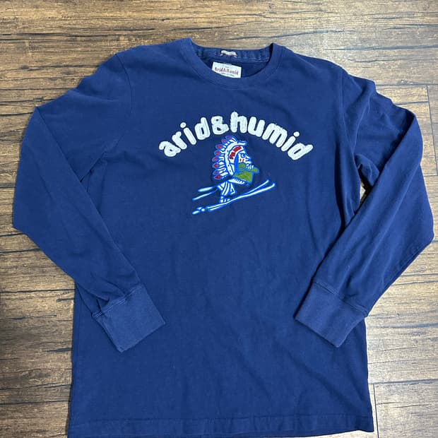 Arid&Humid 남색 긴팔 티셔츠 XL
