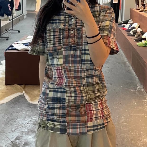 폴로 랄프로렌 패치워크 반팔 셔츠 H29