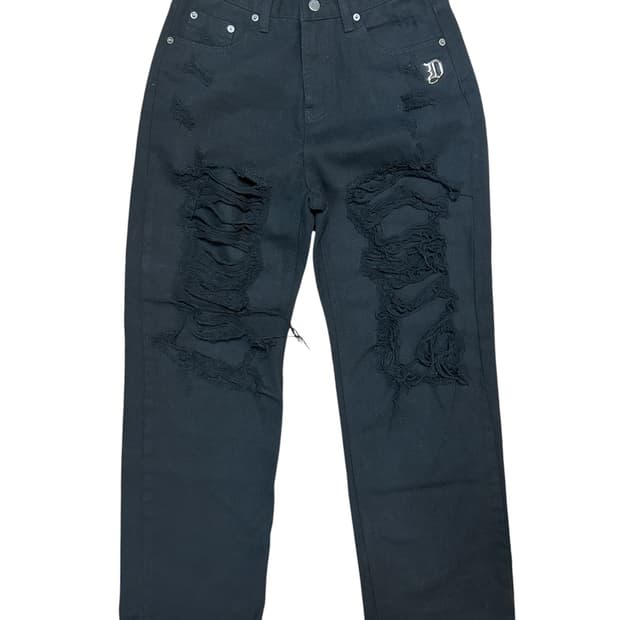 ODOR 데미지 데님 팬츠