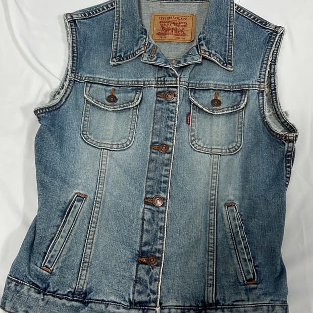 리바이스 데님 조끼