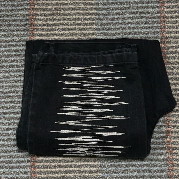 [L] PLASTICPRODUCT ZIGZAG DENIM