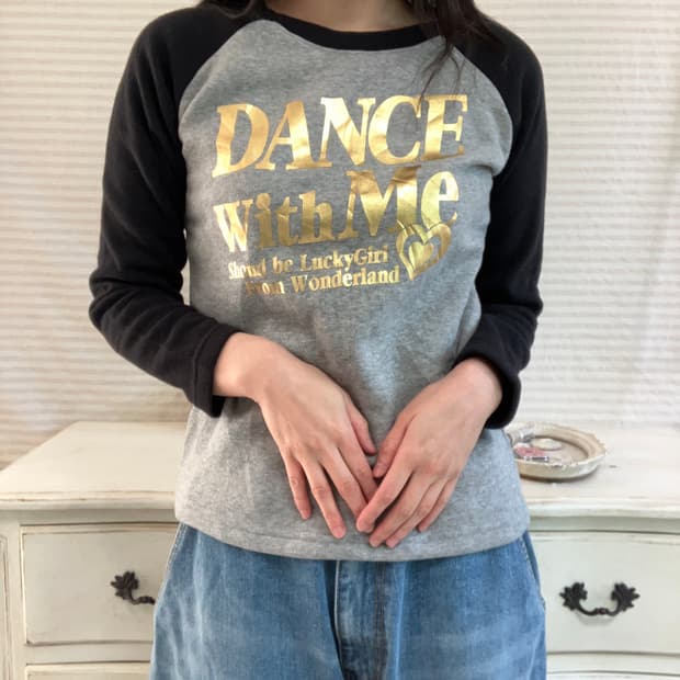 빈티지 블랙 그레이 배색 골드 레터링 맨투맨 y2k 스트릿 갸루 펑키 일