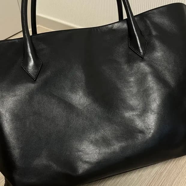 메종마레 레더 카바스백 블랙 라지 토트