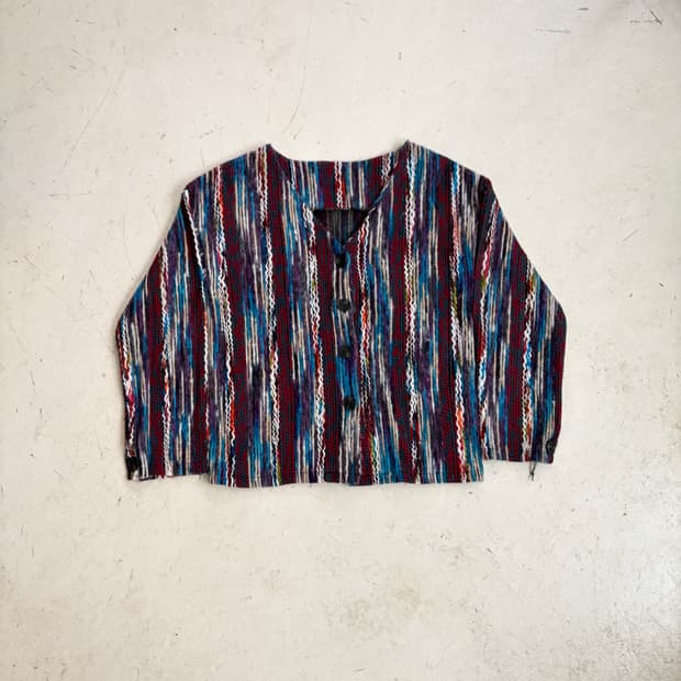 JPN 멀티컬러 빈티지 가디건 M