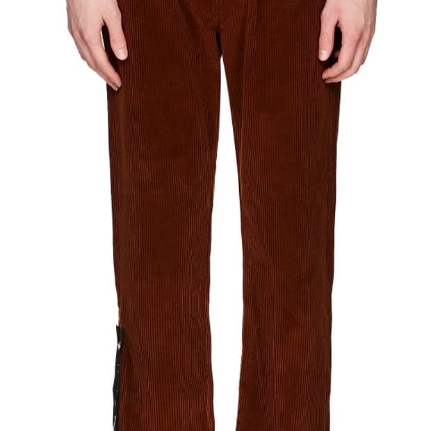 [48 EU] 팜 엔젤스 (PALM ANGELS) 뉴 모던 코듀로이 팬츠