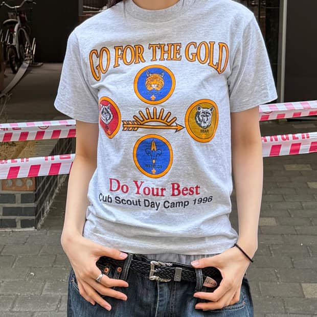 MADE IN USA 🇺🇸 싱글스티치 반팔 티셔츠