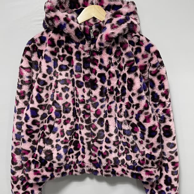 UGG 여성용 맨디(Mandy) 레오파드 페이크 퍼 재킷 S B00365