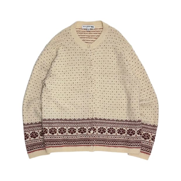 유니클로 X 이네스 노르딕 니트 가디건