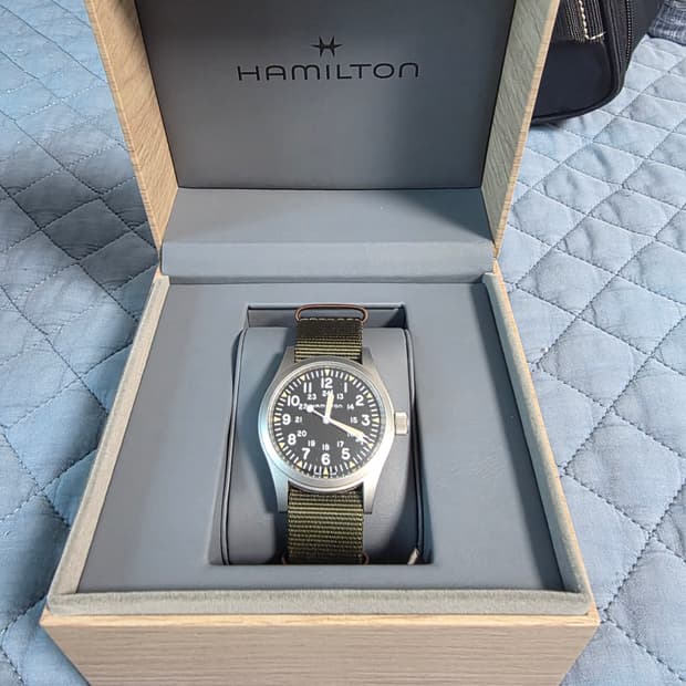 해밀턴 카키필드 메카니컬 38mm