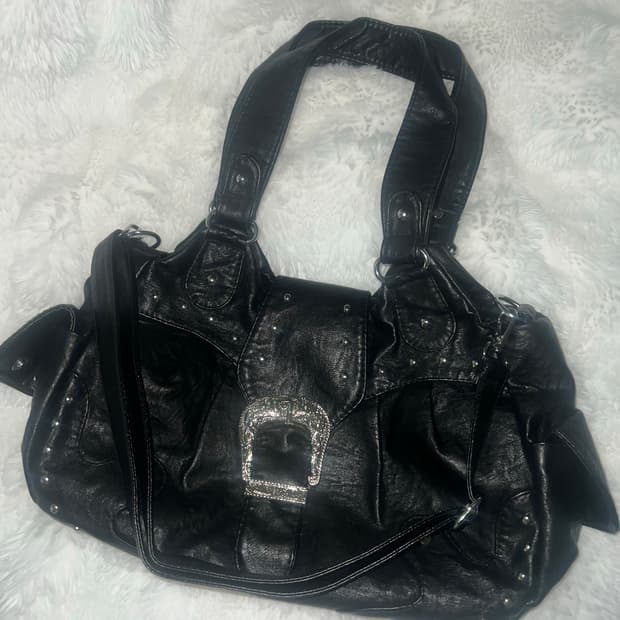 빈티지 버클 레더백