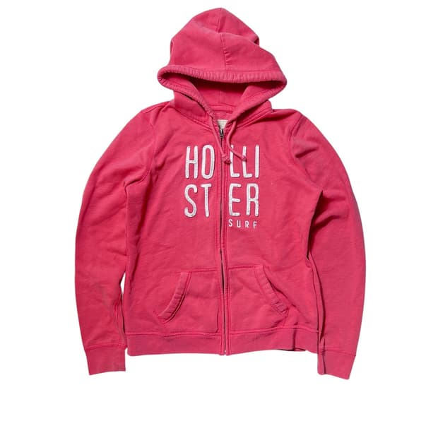 홀리스터 핑크 후드집업 L 딸기우유