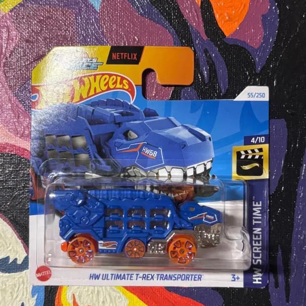 미개봉) 티렉스 트랜스포터 넷플릭스 콜라보 한정 다이캐스트 인테리어 소품