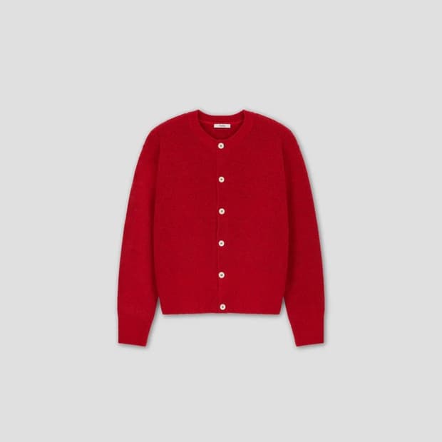 [1] 타일레 MARINIERE FINE WOOL 가디건 레드