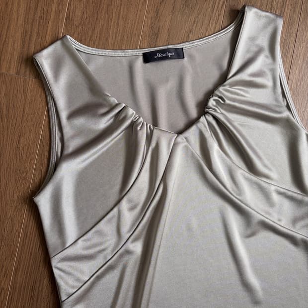shirring sleeveless top