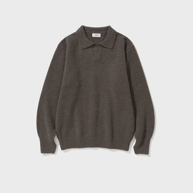 마이라이브러리 305 hairy collar knit m사이즈