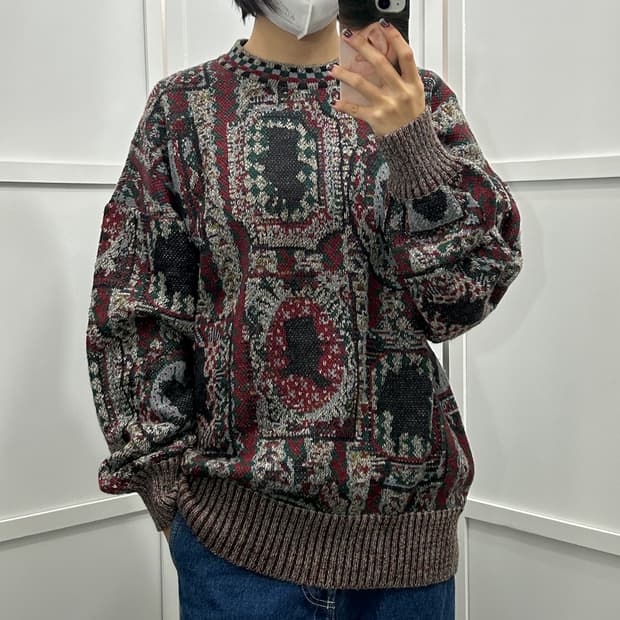 미쏘니 패턴 니트