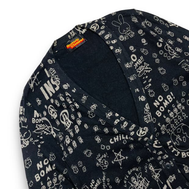 Hysteric Glamour Skull Drummer Cardigan