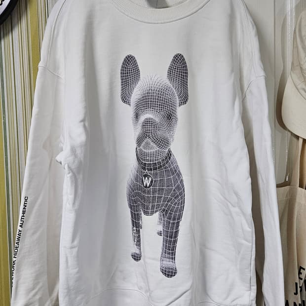 라이프워크 로고 스웻셔츠 화이트 L