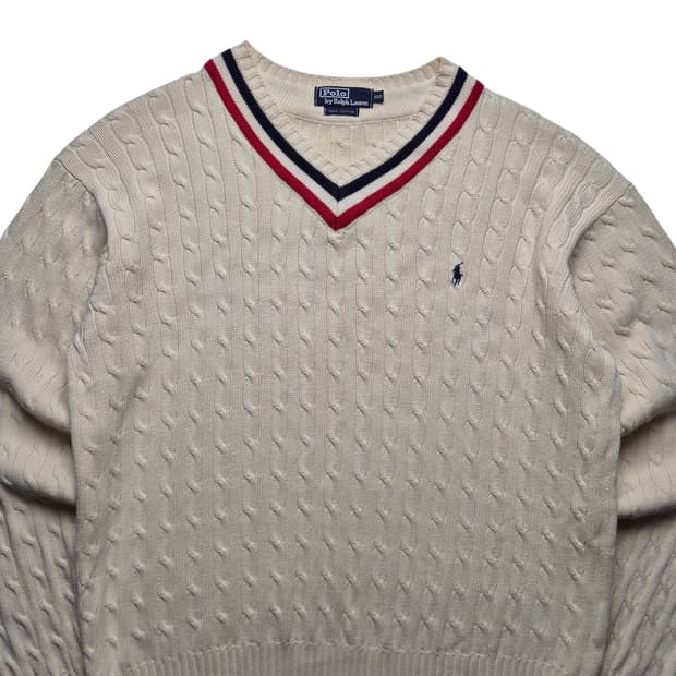 [100] 폴로 랄프로렌 크리켓 케이블 니트