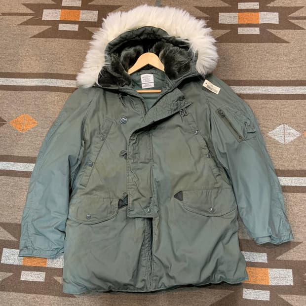 데드스탁)미군 오리지널 90s N-3B 콜드파카 M 105 박스오염