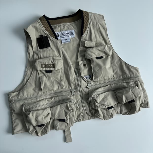 Columbia 컬럼비아 90‘s 오트베이지 pfg 피슁 베스트