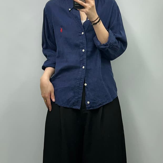 폴로 랄프로렌 신형 네이비 옥스포드 셔츠
