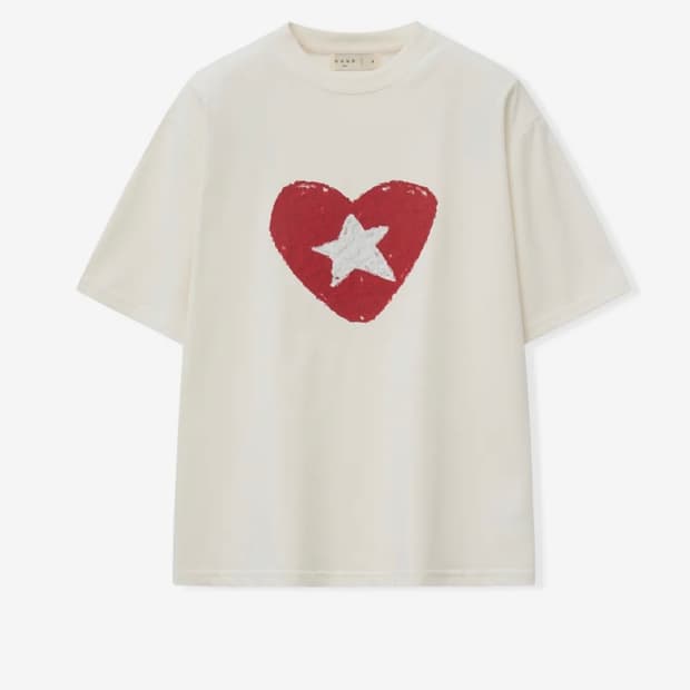 노운 heart t shirts (white) 1