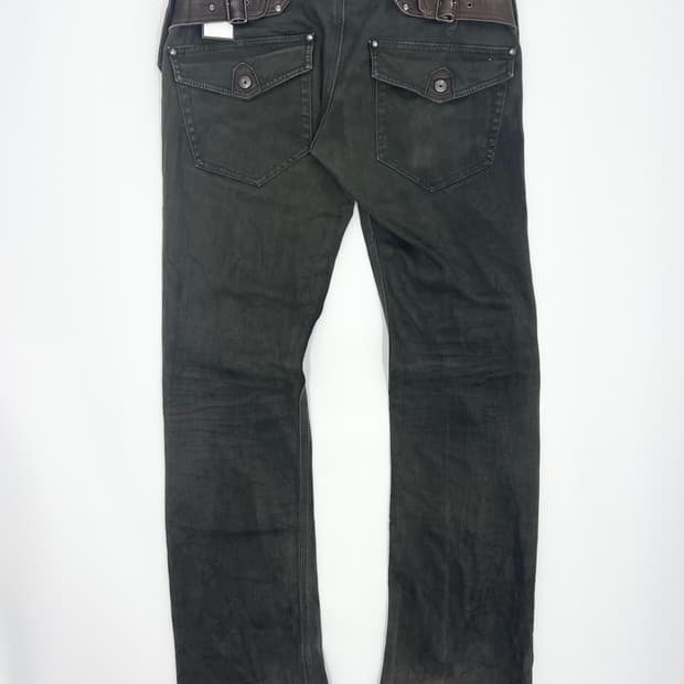 니콜 클럽 포 맨 벨트 디테일 팬츠