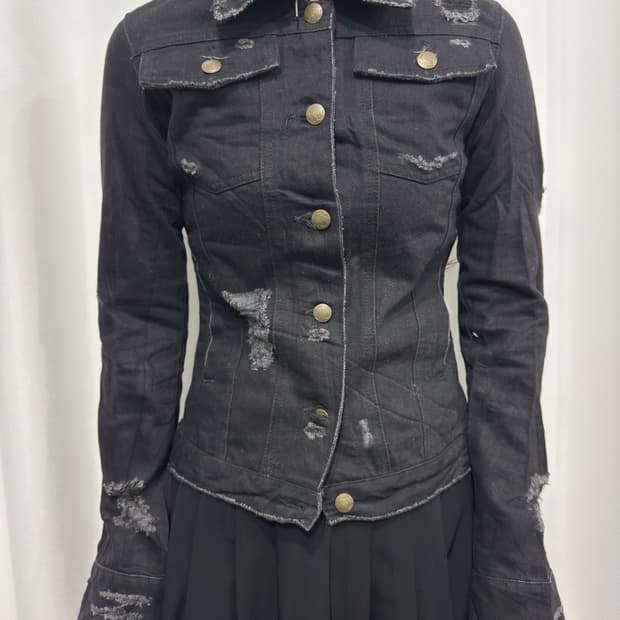 lgb damage denim jacket