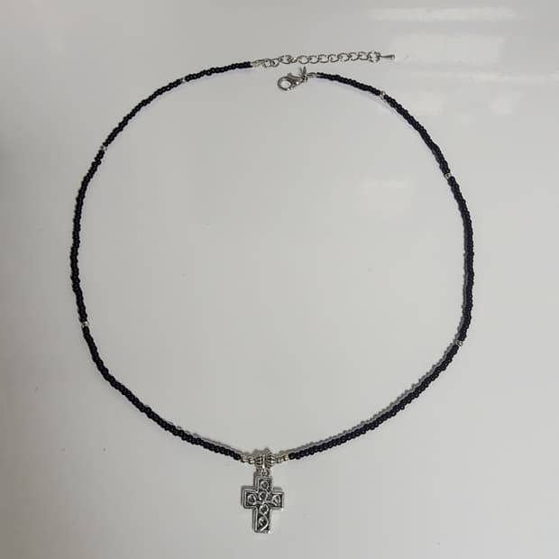남자 십자가 심플 목걸이