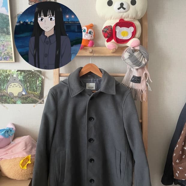 모리걸 빈티지 도쿄모리 그레이 숏코트 🩶🩶