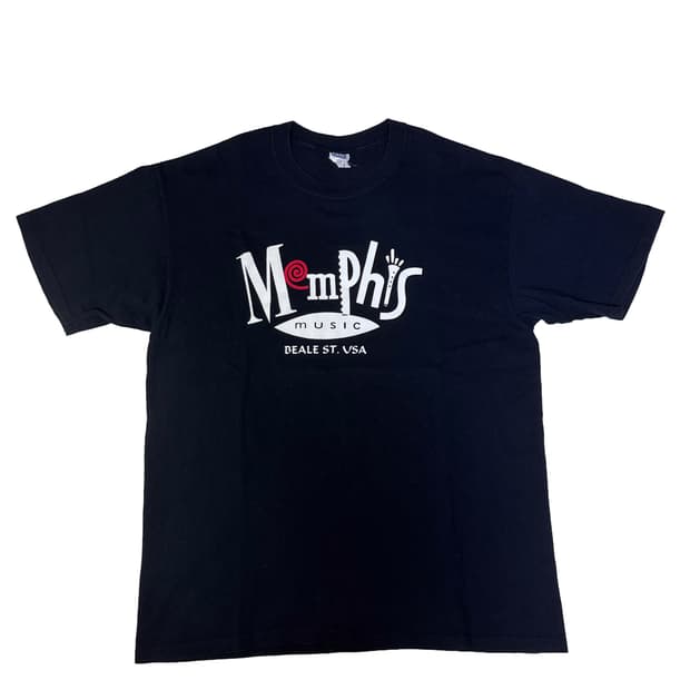 빈티지 00s 멤피스 뮤직 Memphis music 그래픽 티셔츠 XL