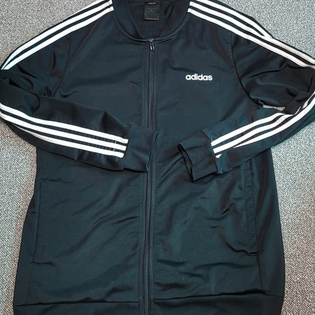 아디다스 삼선 져지 블랙 2XL 정사이즈 로 100  -105  적당