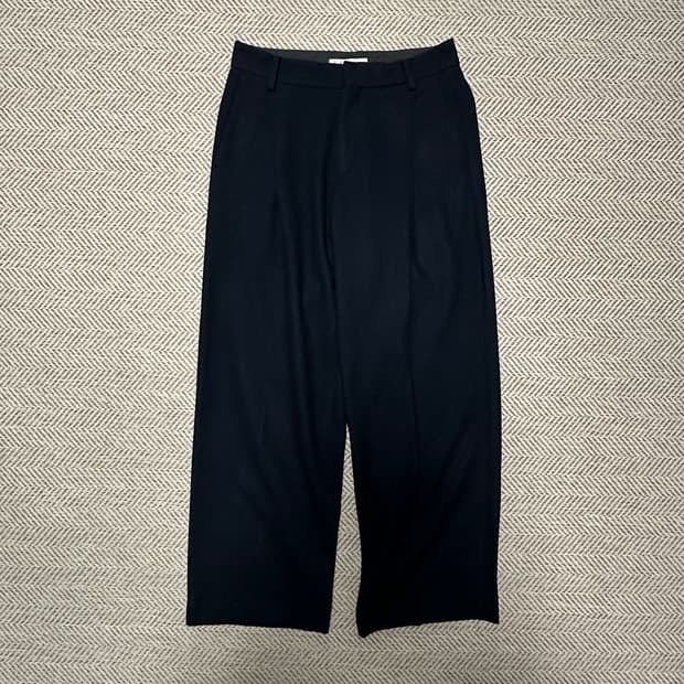UNITED ARROWS japan wide slacks navy