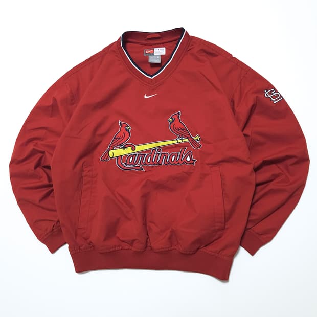 나이키 마제스틱 MLB 카디널스 바람막이 웜업