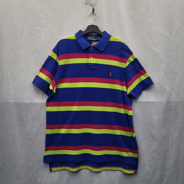 폴로 랄프로렌 스트라이프 반팔 카라티