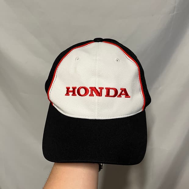 일본 빈티지 Honda 혼다 자수 로고 레이싱 스포츠 캡 모자