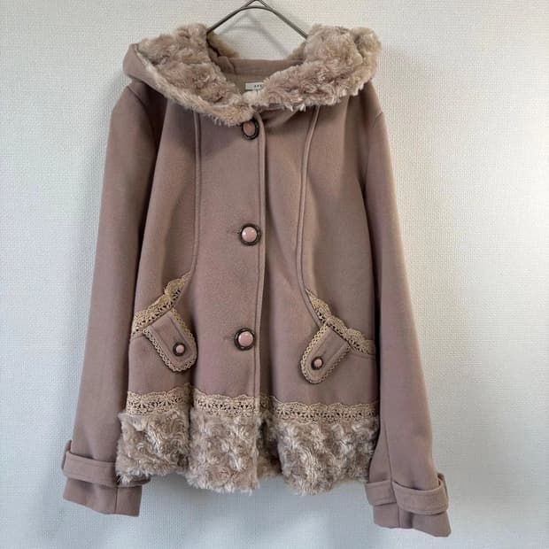 대장급) 엑시즈팜 뮤트핑크 히메갸루 리떼갸루 코트 짜잔씨 일본빈티지