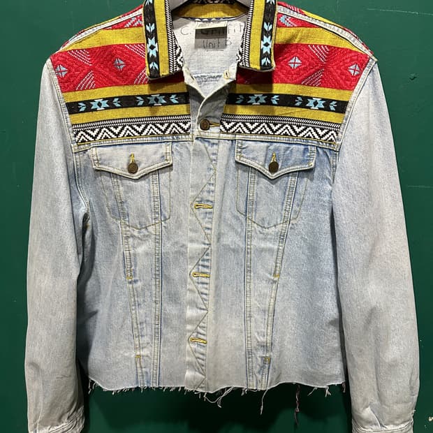빈티지 나바호 에스닉 트러커자켓 100사이즈