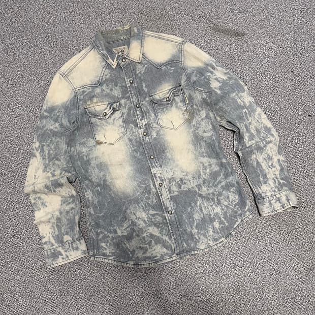 버커루 데님 워싱 셔츠