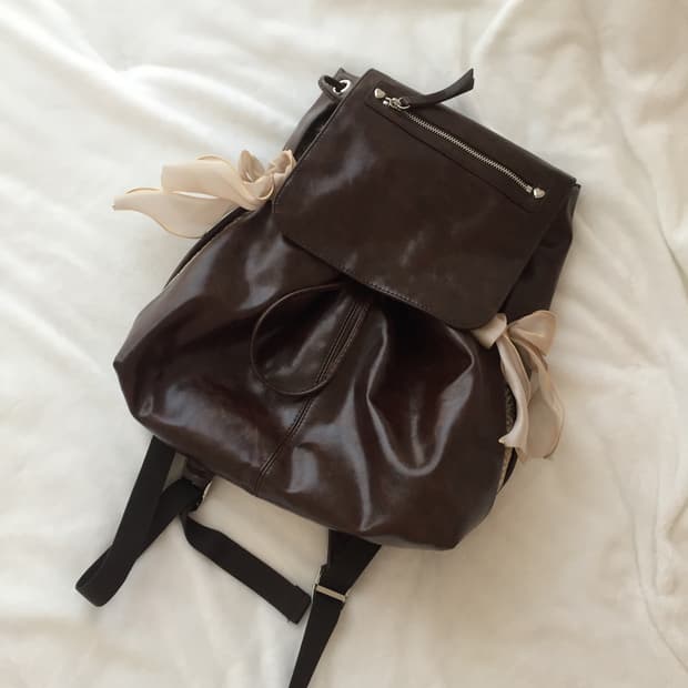 1회 착용) 오부니 브라운 백팩