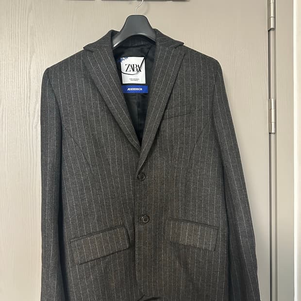 자라 아더에러 스트라이프 오버사이즈 블레이저