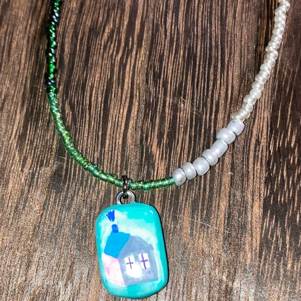 눈사람 집 목걸이(온기 only one)