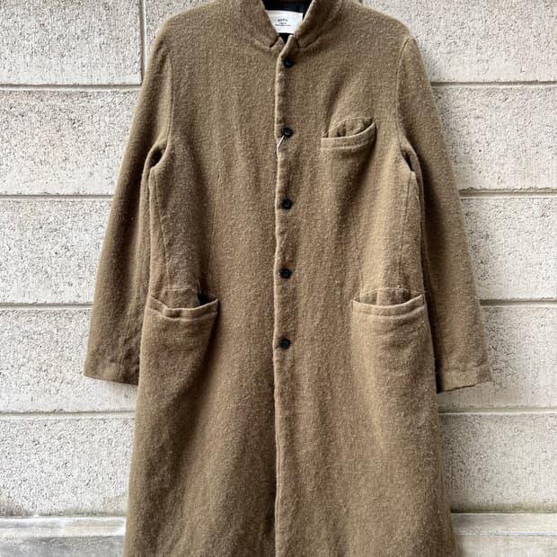 OUTIL WOOL COAT 우틸 울 모직 카키 브라운 코트
