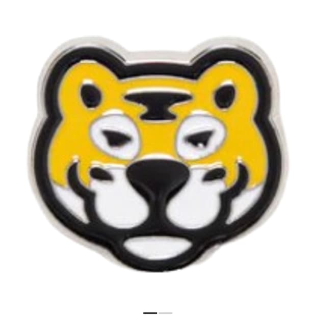 휴먼 메이드 애니멀 헤드 핀 옐로우