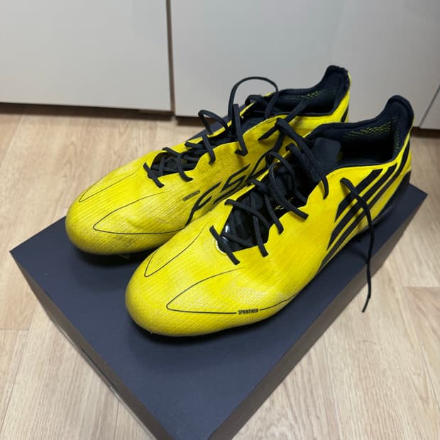 아디다스 F50 엘리트 2010 FG 옐로우 코어 블랙285
