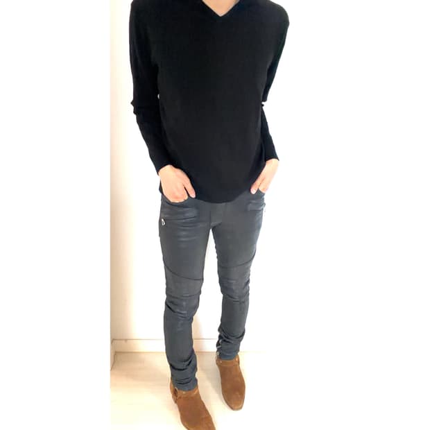 Balmain 지퍼 바이커 진