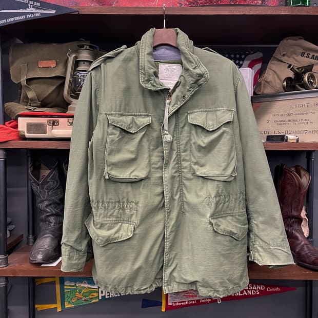 70s M65 필드 자켓 미군 오리지널 밀리터리 황동 지퍼 야상