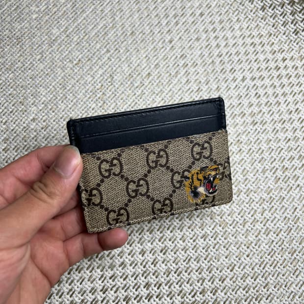 {정품/OS} 구찌 타이거 카드지갑 정품